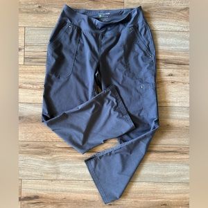 MP gray yoga purple label by healing hands scrub bottoms